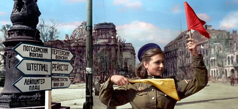 Цветные фотографии советских бойцов в Великую Отечественную Войну