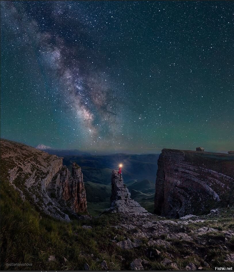 Плато Бермамыт ночью