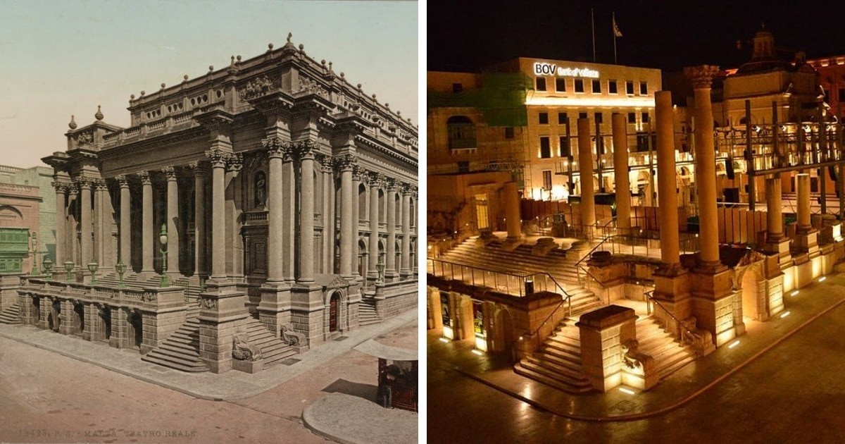 10 исторических. Оперный театр до и после. Исторические сооружения до 19 века.