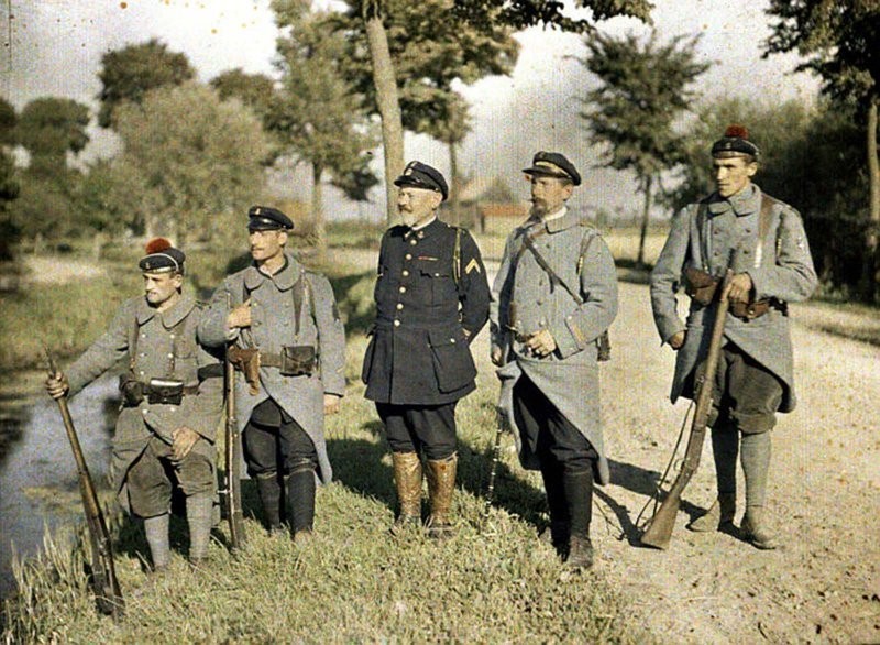 Великолепные цветные снимки французской армии во время Первой мировой войны