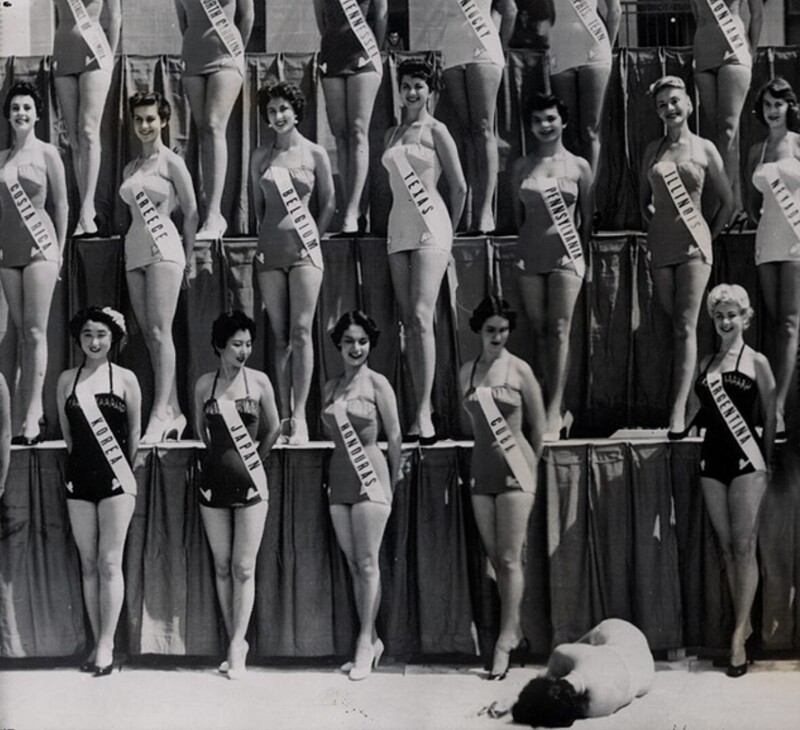 Мисс Новая Зеландия падает в обморок, Лонг Бич, конкурс Мисс Вселенная, 15 июля 1954 года