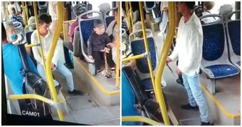 Мужчина неожиданно напал с ножом на пенсионера в автобусе