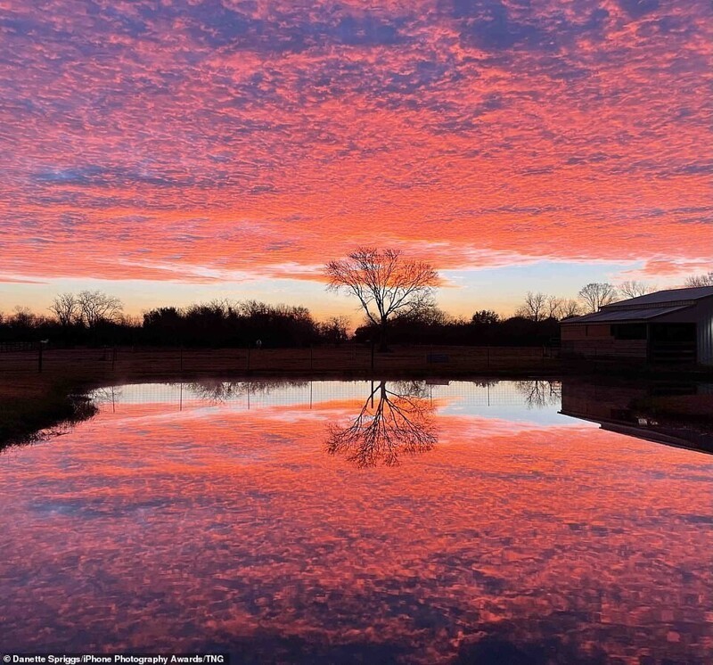 Закат в Англтоне, Техас. Фотограф Danette Spriggs