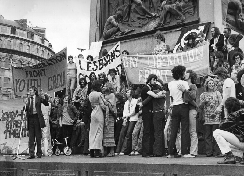Август 1971 года. Лондон. Гей-демонстрация.