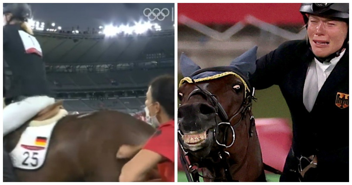 Немецкого тренера дисквалифицировали на Олимпиаде за жестокое обращение с конем