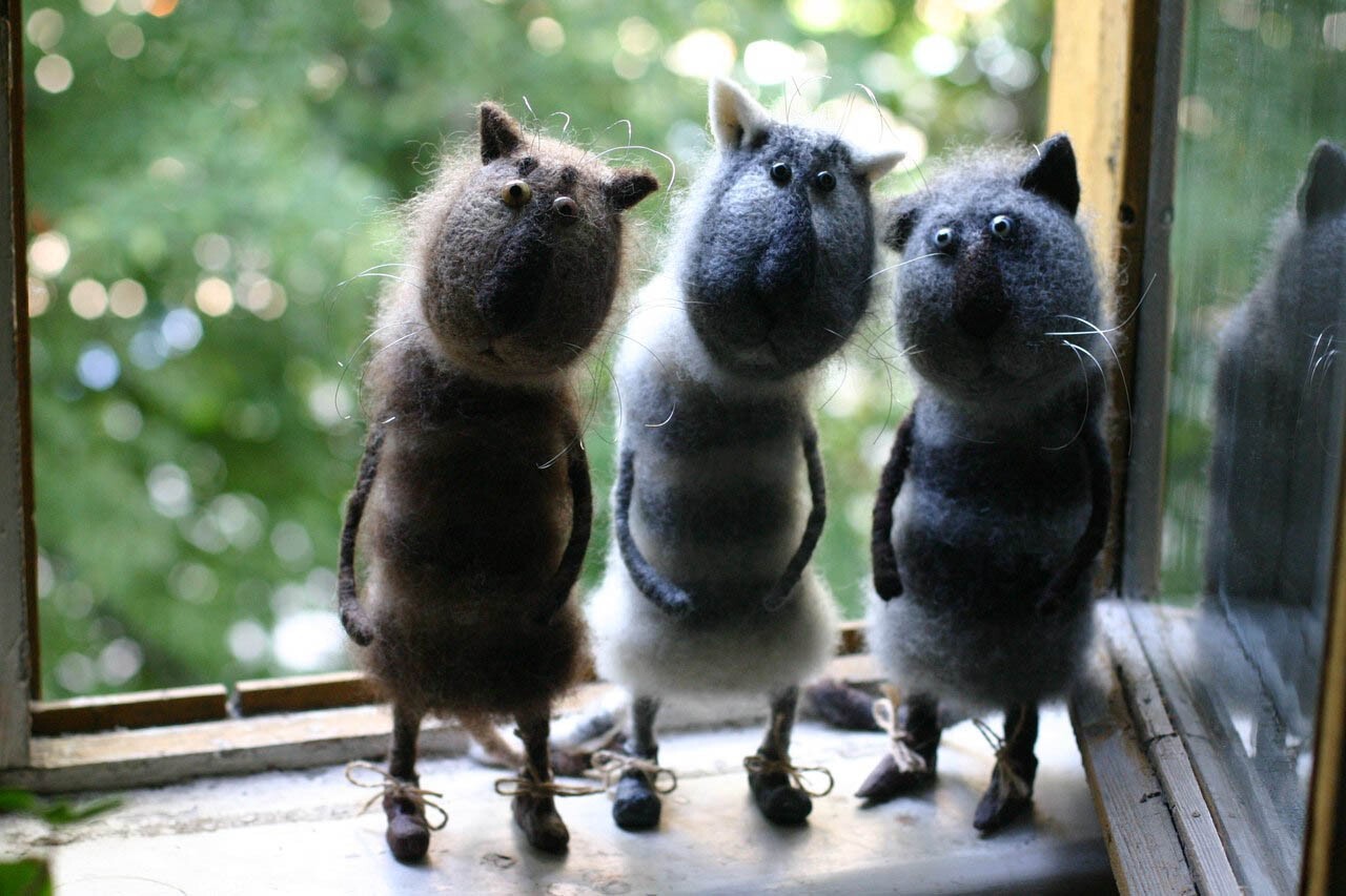 Чудесные творения из войлока от Катерины Козуненко