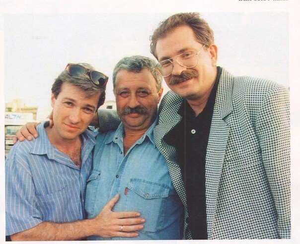 Владислав Флярковский, Леонид Якубович и Владислав Листьев 90е годы.