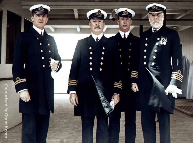 Офицеры Титаника перед отплытием