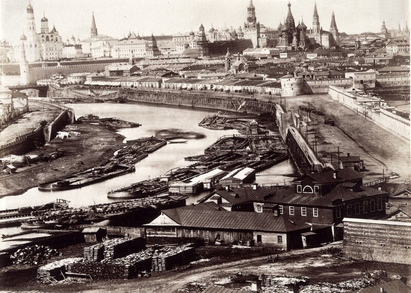 Вид на Кремль с Таганского холма, 1860-е годы