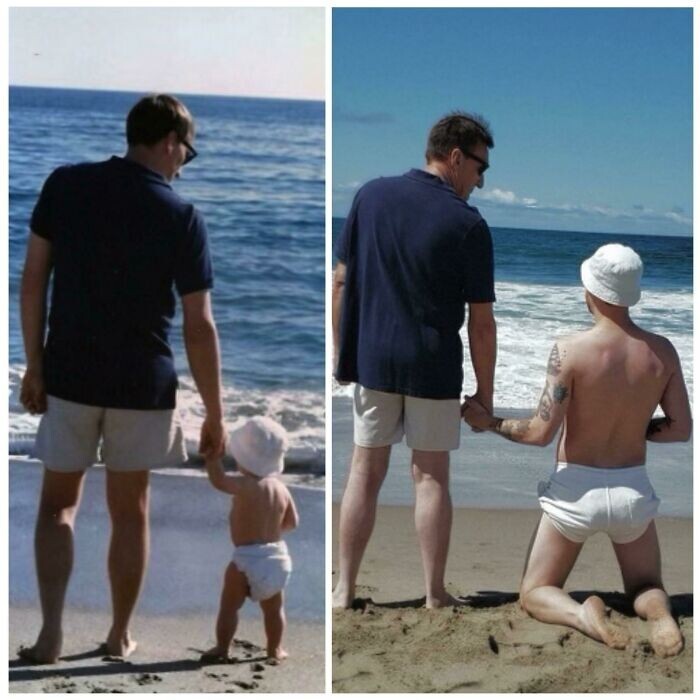 29. Те же люди, тот же пляж, спустя 25 лет