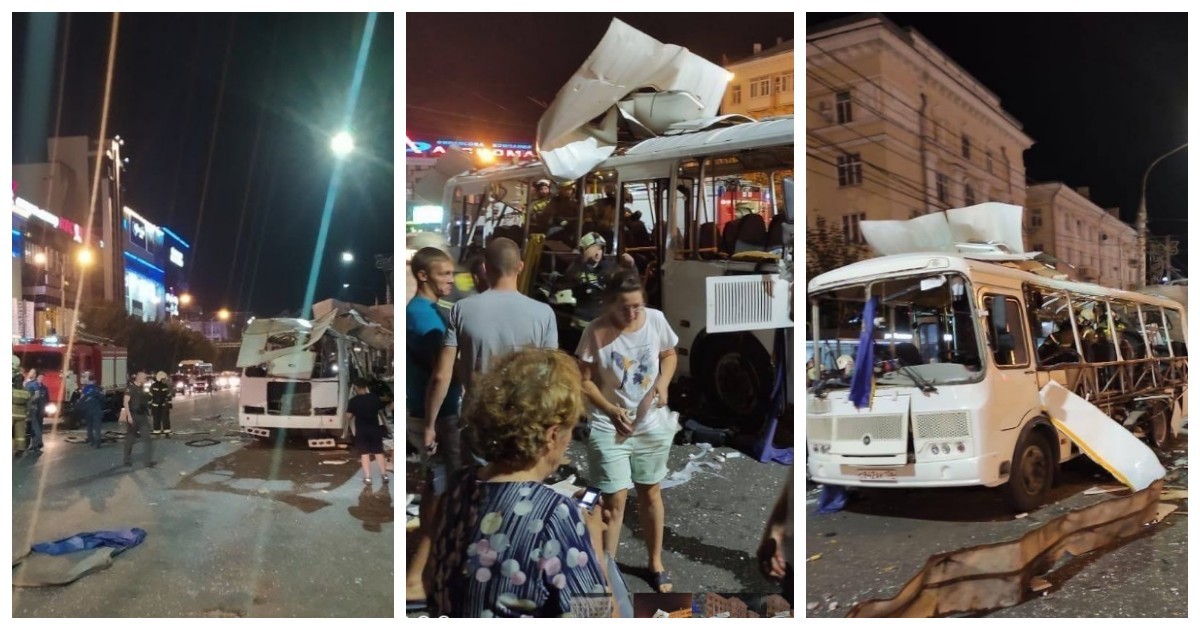 В Воронеже взорвался автобус с пассажирами: появились подробности с места трагедии