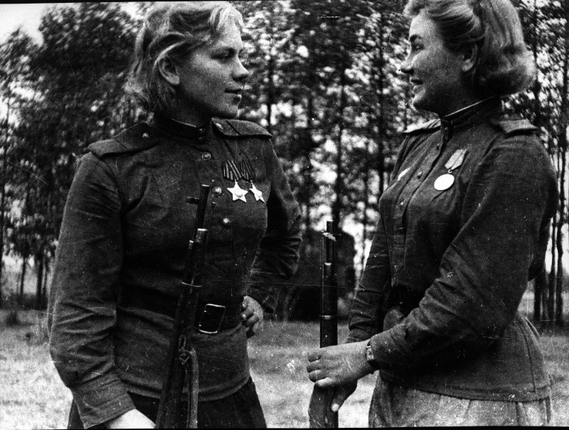 Советские женщины-снайперы в Великой Отечественной войне