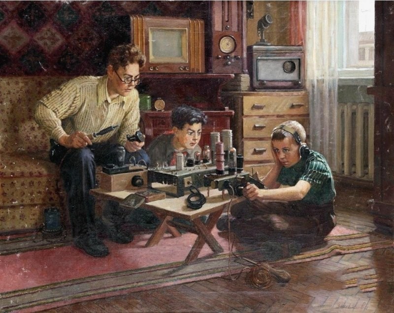 Зенькова Раиса Дмитриевна. «Юные радиостроители» 1950-е
