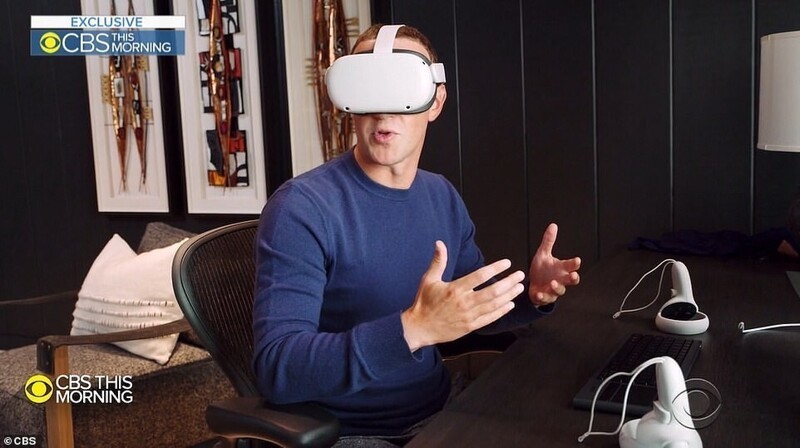 Марк Цукерберг в гарнитуре VR