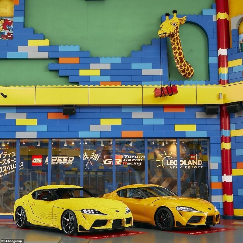 Дизайнеры Lego построили Toyota GR Supra в натуральную величину, и на ней даже можно ездить