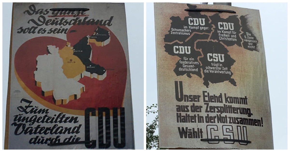 В Германии вывесили плакаты с Калининградской областью в составе страны 