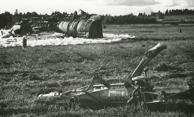 14 сентября 1971 года. Швеция, окрестности Мальмё. Место крушения штурмовика Cessna A-37 Dragonfly.