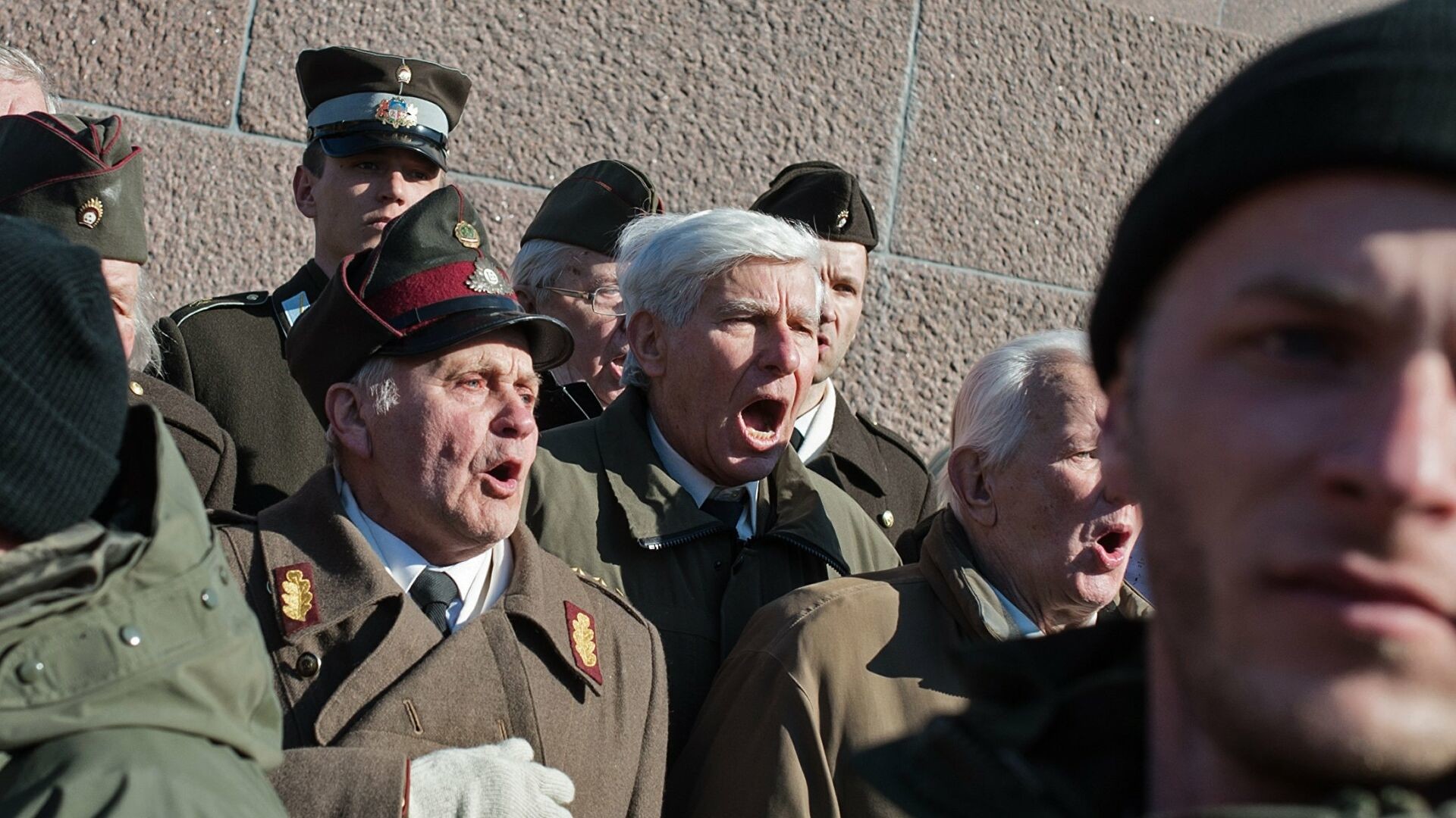 Парад эсэсовцев в латвии