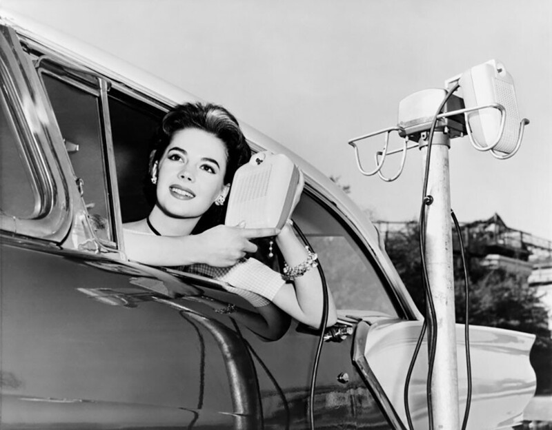Натали Вуд в рекламе для кинотеатров RCA. Калифорния, 1957 год