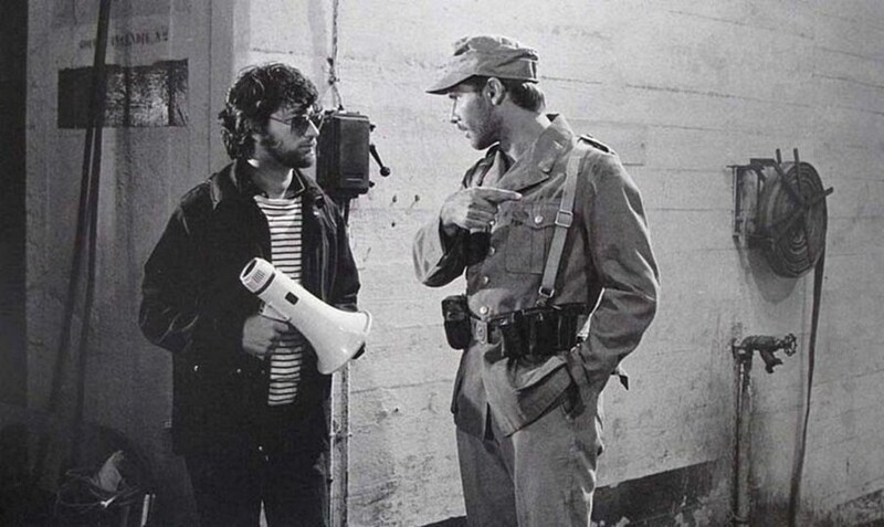 Стивен Спилберг и Харрисон Форд на съемочной площадке "Индиана Джонс: В поисках утраченного ковчега". 1981 год