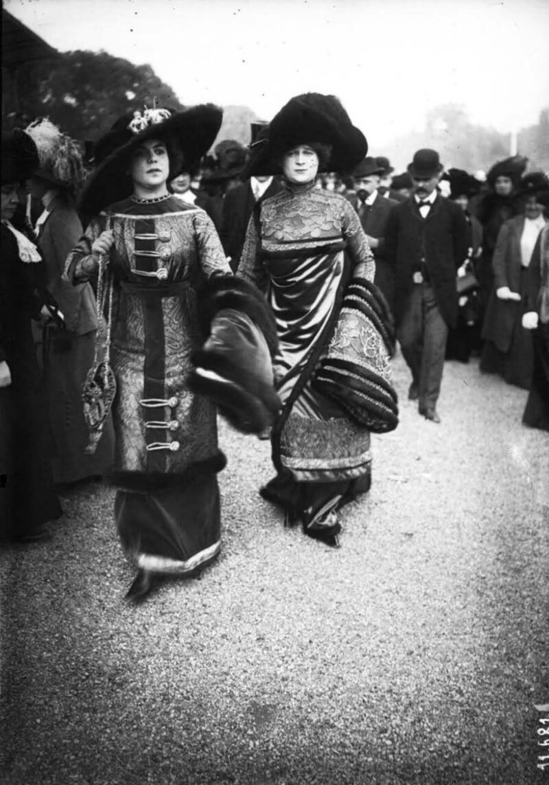 Французская мода на уличных фотографиях 1910-1920 годов