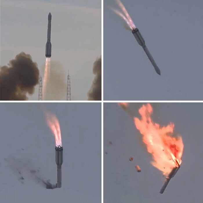 Неудачный запуск ракеты