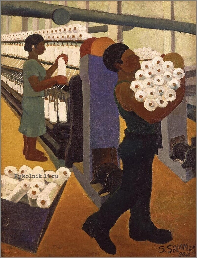На ткацкой фабрике
