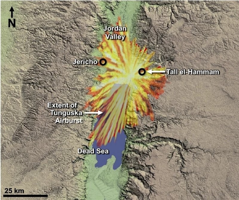 3,5 тысячи лет назад взрыв метеорита уничтожил два крупных города
