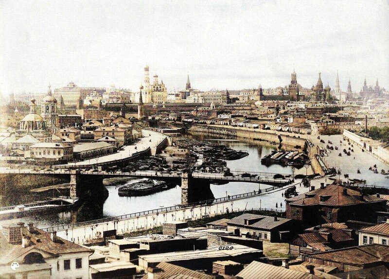Цветные фотографии Москвы, жизнь улиц и архитектура 1860-1899гг. 4ч