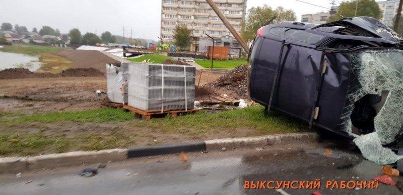 Авария дня. Серьёзная авария с пьяным водителем в Нижегородской области