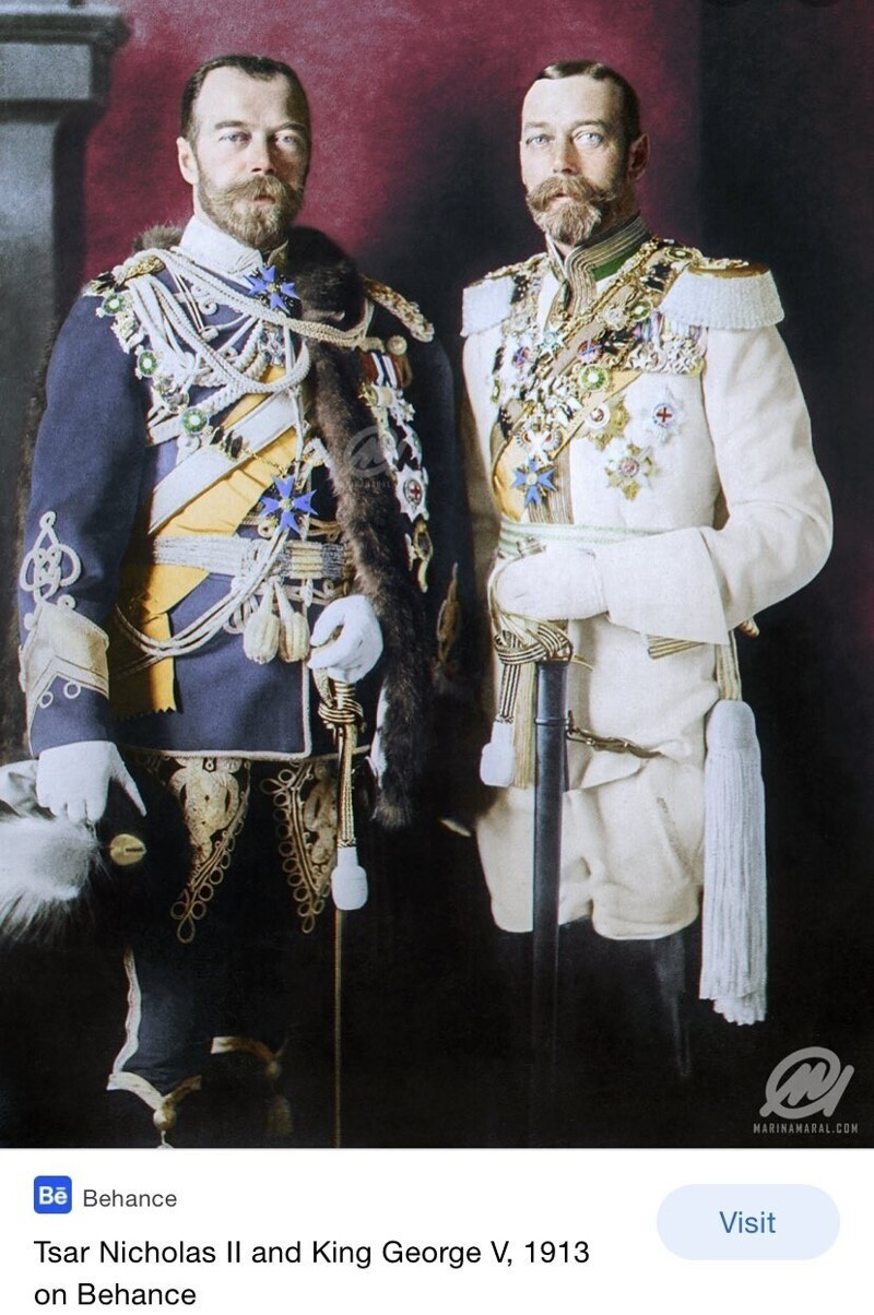 фото николая 2 и английского короля