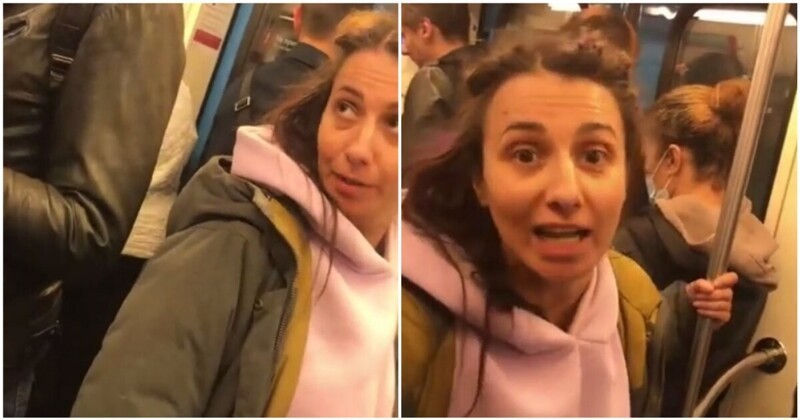 Женщина устроила скандал в московском метро