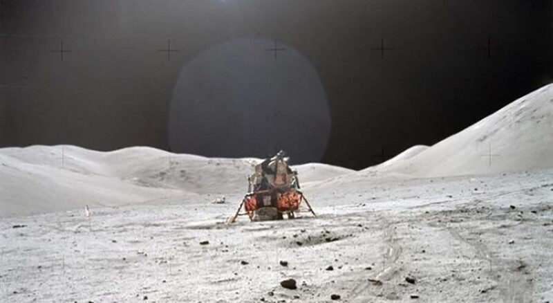 Спускаемый модуль Аполлон-17 на Луне, 13 декабря 1972 года