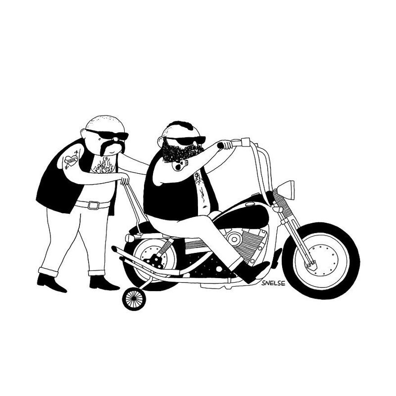 14. Обучение езде на мотоцикле