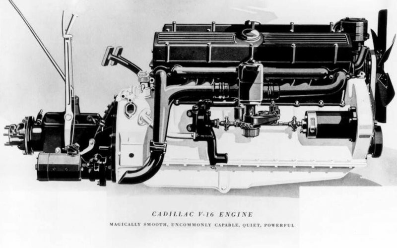 Первый в мире серийный 16-цилиндровый мотор от Cadillac