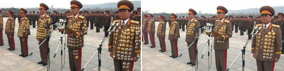 Генералы с наградами северной кореи