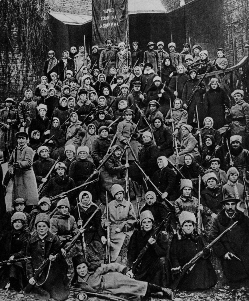 6. Женский отряд Красной Армии, гражданская война в России, 1919 г.