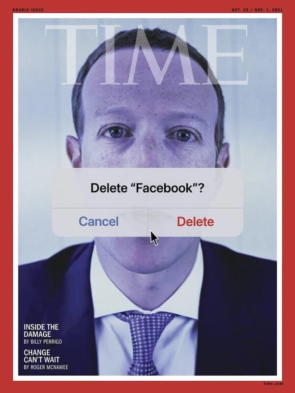 "Эта обложка свежего журнала Time. Не могу смотреть на этот нарисованный курсор мыши - так руки и чешутся..."