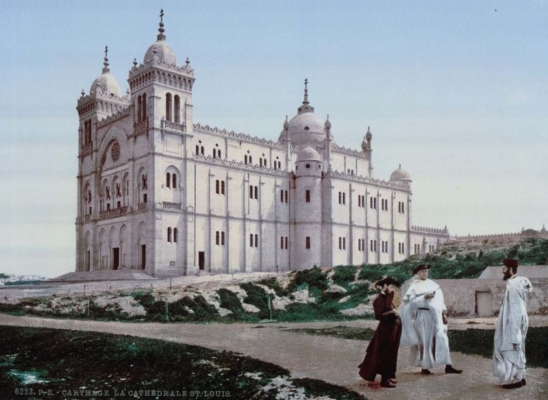 Тунис 19-го века в старинных цветных открытках