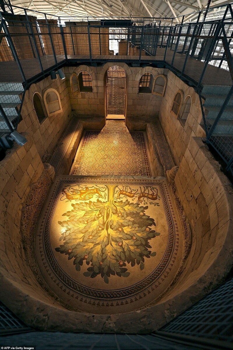 В Иерихоне восстановили гигантскую древнюю мозаику