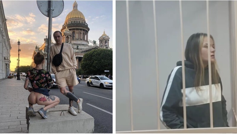 Позавчера с голым задом напротив храма, сегодня в клетке. Хорошая тенденция, правильная.
