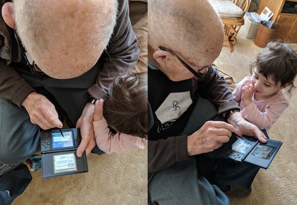 "7 лет назад я купил дедушке приставку Nintendo. Сейчас ему 96 лет, он все еще играет, теперь - с правнучкой!"