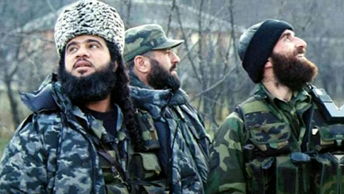 Полевые командиры боевиков - Хаттаб и Басаев (весна 2000 года)
