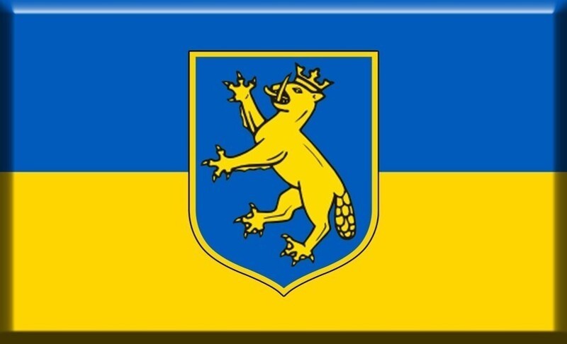 Флаг города Биберах-на-Рисе