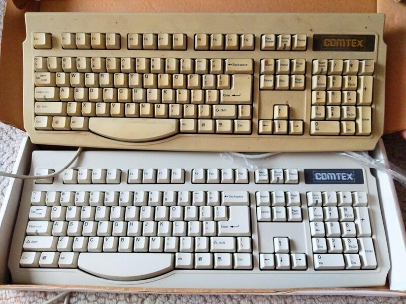 Разница между клавиатурой, которая использовалась годами, и совершенно новой