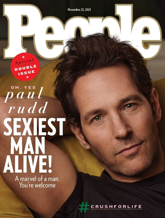 И наконец: Пол Радд, самый сексуальный мужчина 2021 года по версии журнала People