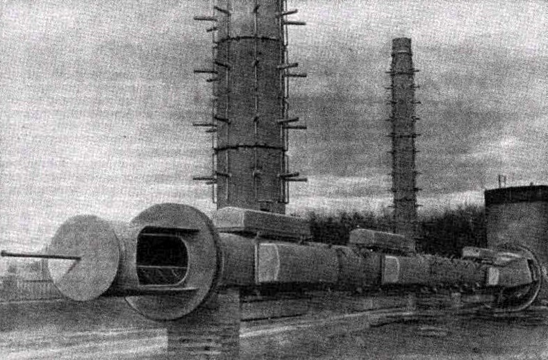 Строительство Останкинской телебашни
