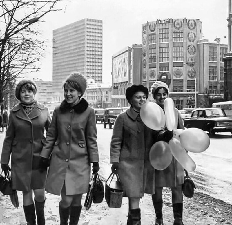 7 ноября 1970 года. Москва, улица Горького
