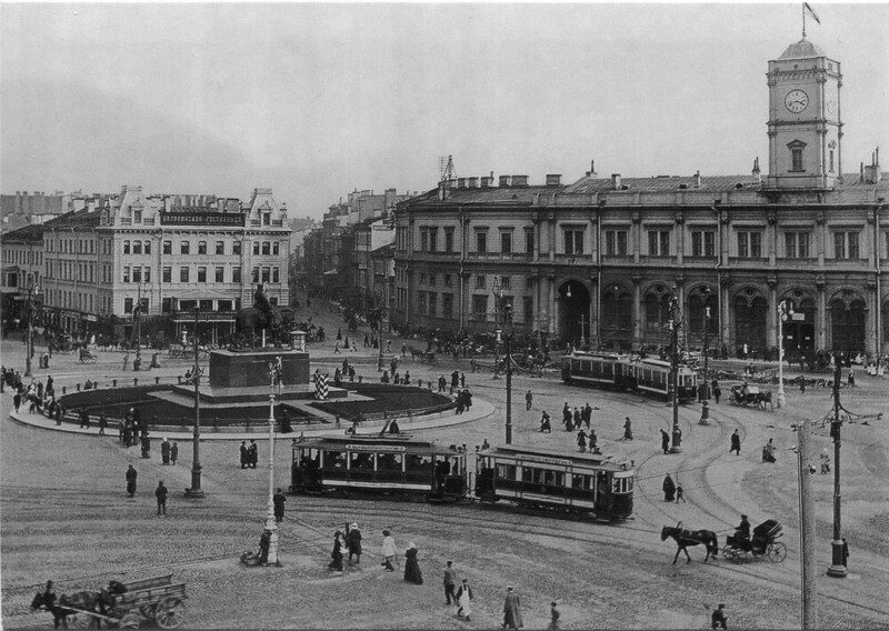 Знаменская площадь. Николаевский вокзал 1910 год
