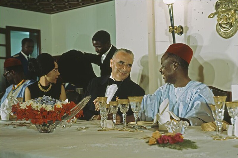 Президент Франции Жорж Помпиду с государственным визитом в Камеруне, 1971 год